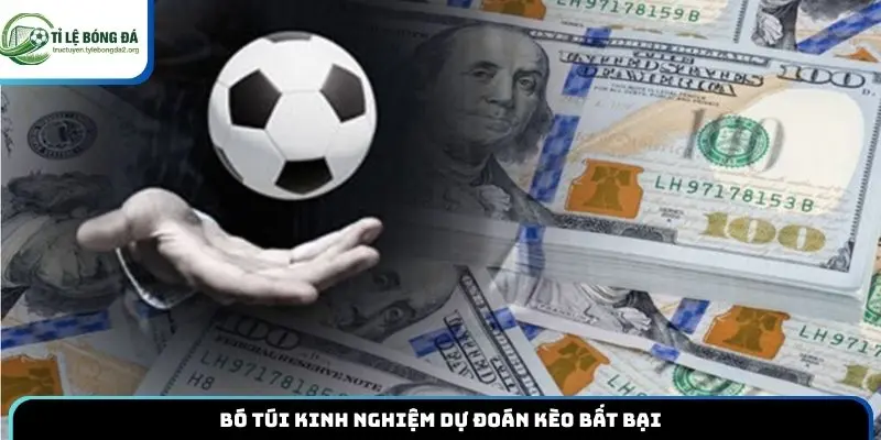 Bó túi kinh nghiệm dự đoán kèo bất bại